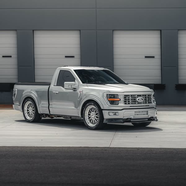 Single cab F-150 build in silver