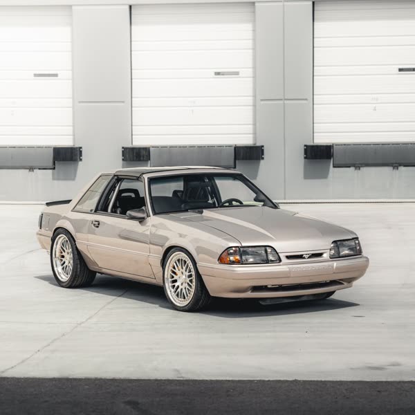 Clean Fox Body Mustang in tan