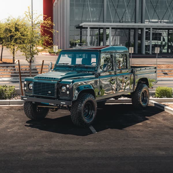 Land Rover Defender pickup in for a paint protection package