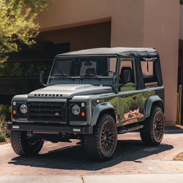 Defender 90 in for a full custom audio upgrade